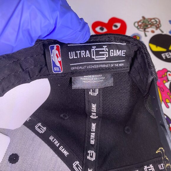 NBA Chicago Bulls Ultra Game Hat Black/Gold Adjustable Snapback OSFM - Picture 8 of 10